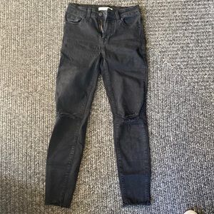 Black eunina high rise, skinny cropped jeans